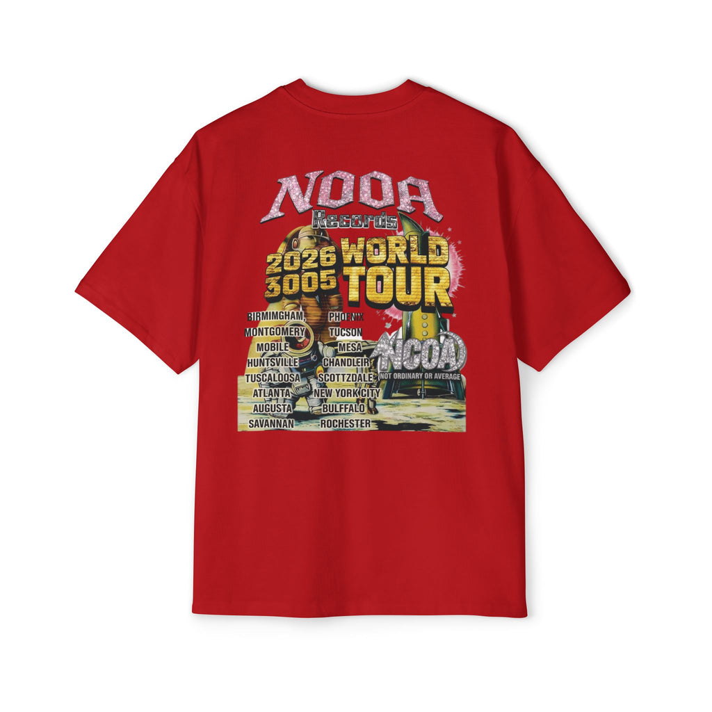 Vintage Space Tour T‑Shirt — "Nooa Studios 2026 World Tour" Graphic Tee