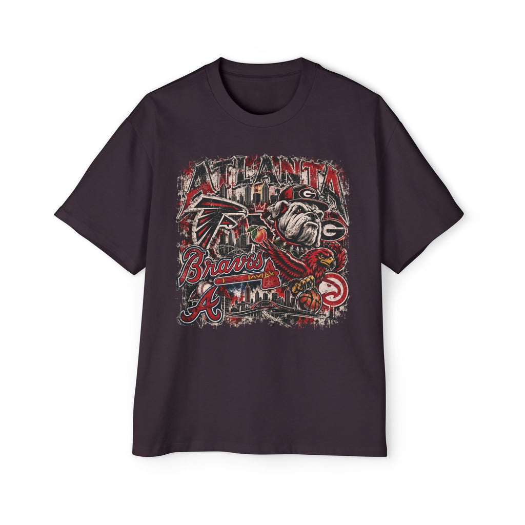 Atlanta Sports Graphic Tee - Falcons & Braves Vintage Mashup