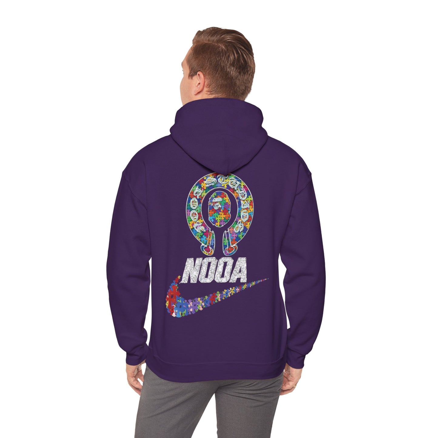 NOOA Floral Logo Hoodie - Colorful Nike Swoosh Pullover