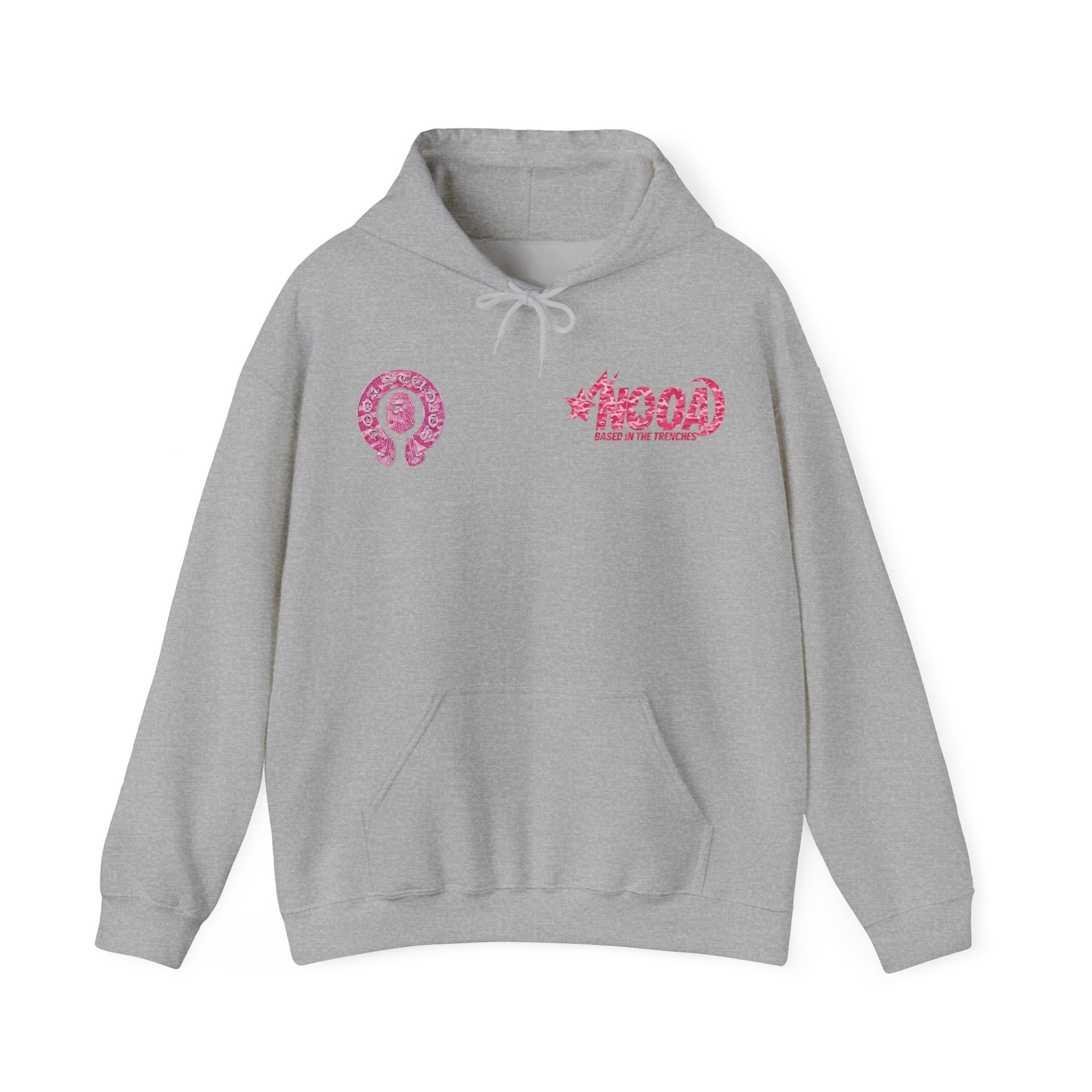Hoodie — NOOA Pink Logo Graphic Hoodie (Based in the Trenches)