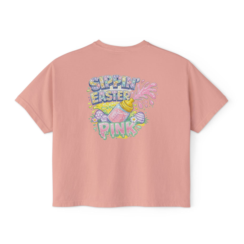 SIPPIN EASTER CROPPED TEE