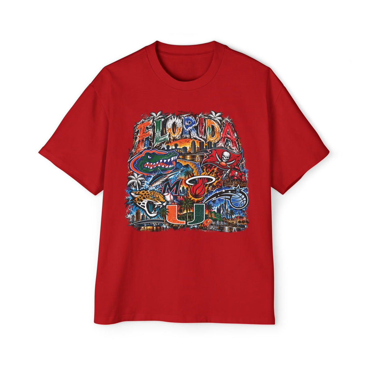 Florida Vintage Collage Tee — University of Miami Hurricanes Graphic Shirt