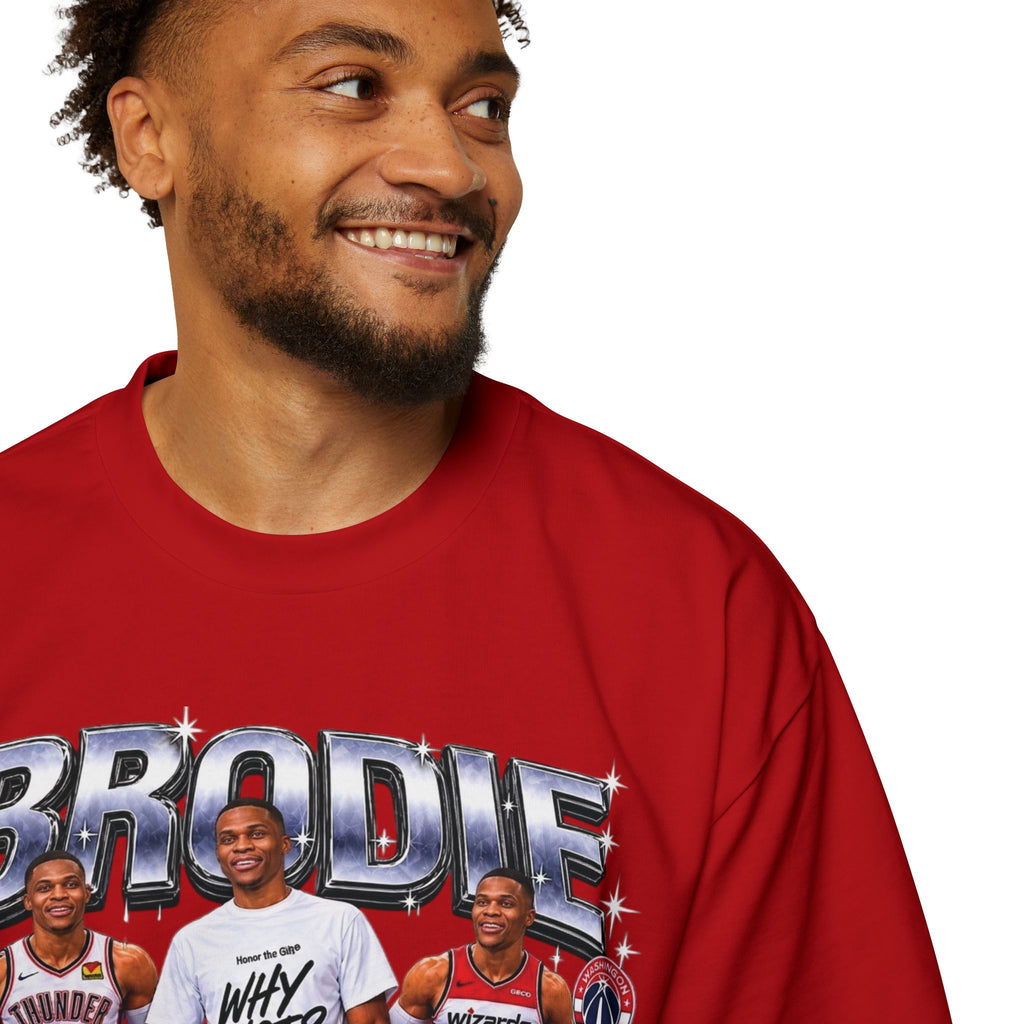 Westbrook 'The Beast' Graphic Tee — Retro Basketball Collage Shirt