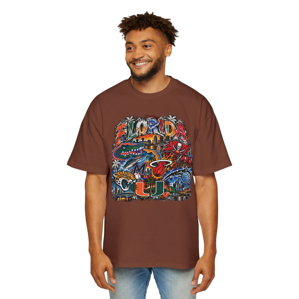 Florida Vintage Collage Tee — University of Miami Hurricanes Graphic Shirt