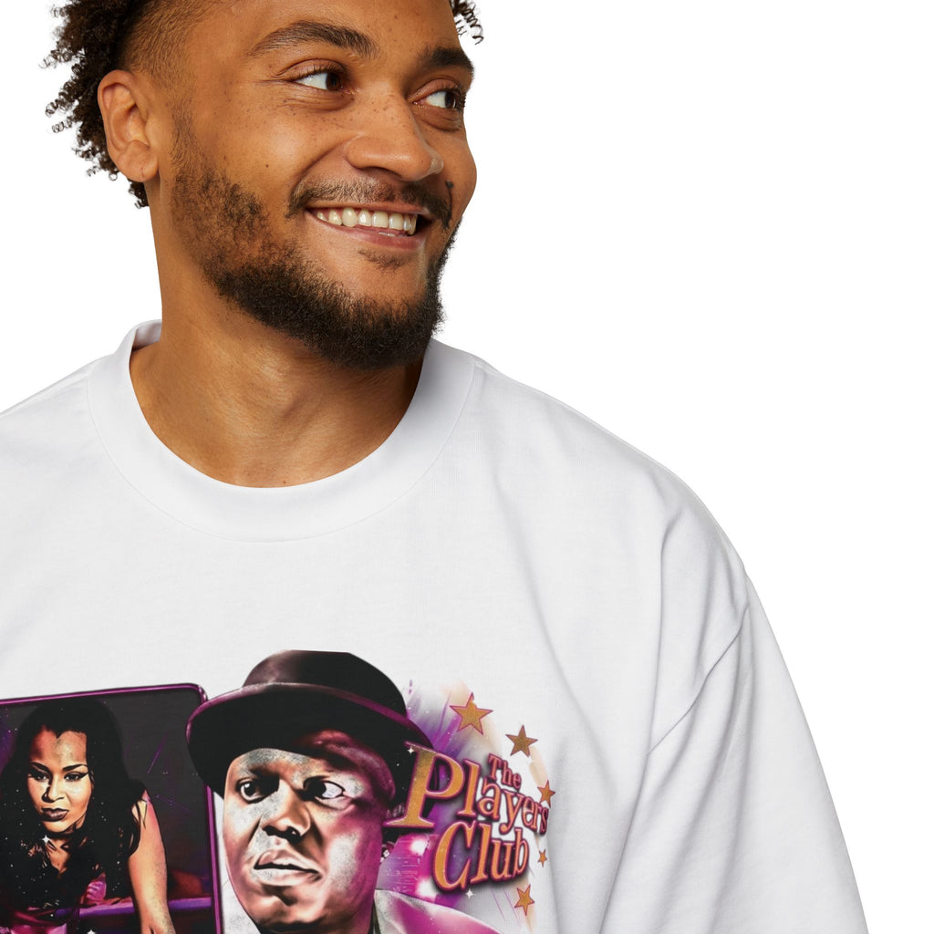 Men's Oversized Tee — Retro Hip-Hop Collage "Don't Let it Move" Graphic