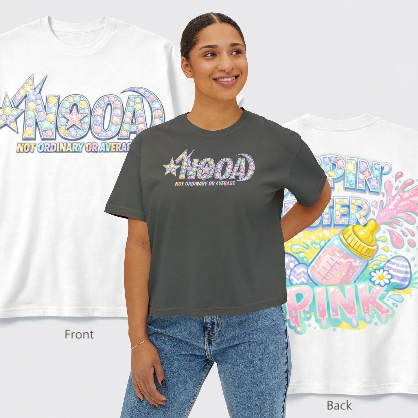 SIPPIN EASTER CROPPED TEE