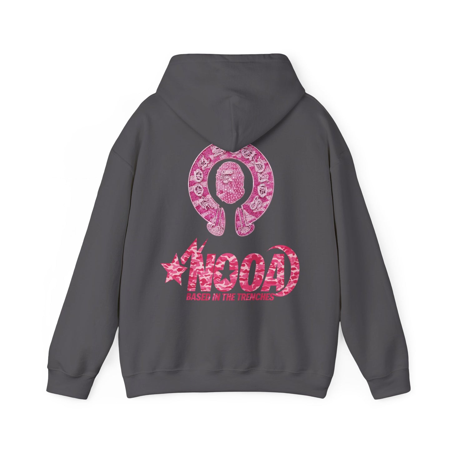 Hoodie — NOOA Pink Logo Graphic Hoodie (Based in the Trenches)