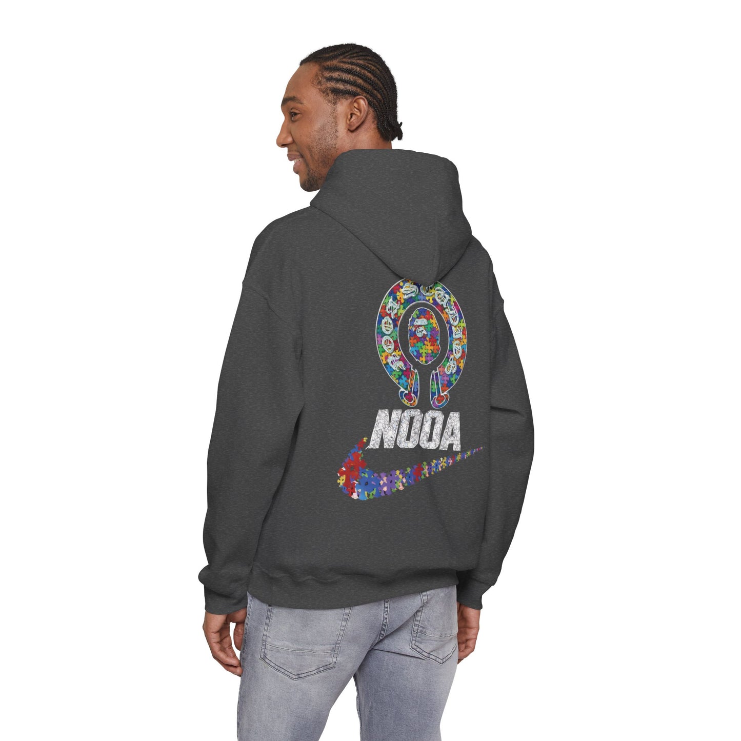 NOOA Floral Logo Hoodie - Colorful Nike Swoosh Pullover