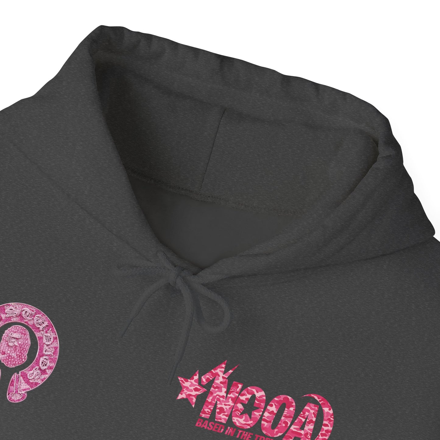 Hoodie — NOOA Pink Logo Graphic Hoodie (Based in the Trenches)