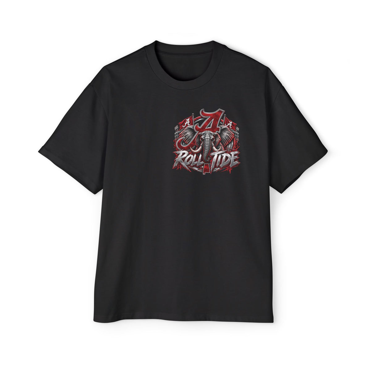 T-Shirt — 'Roll Tide' Crimson Elephant College Football Tee