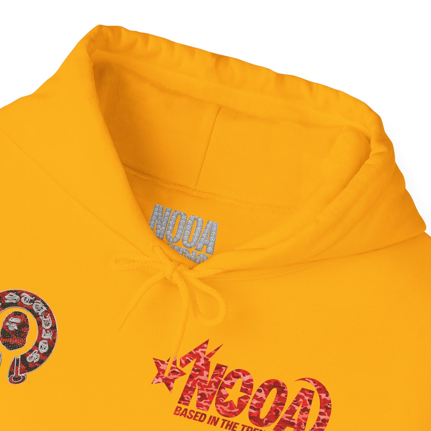 NOOA 'Based in the Trenches' Graphic Hoodie — Retro Star Logo Pullover