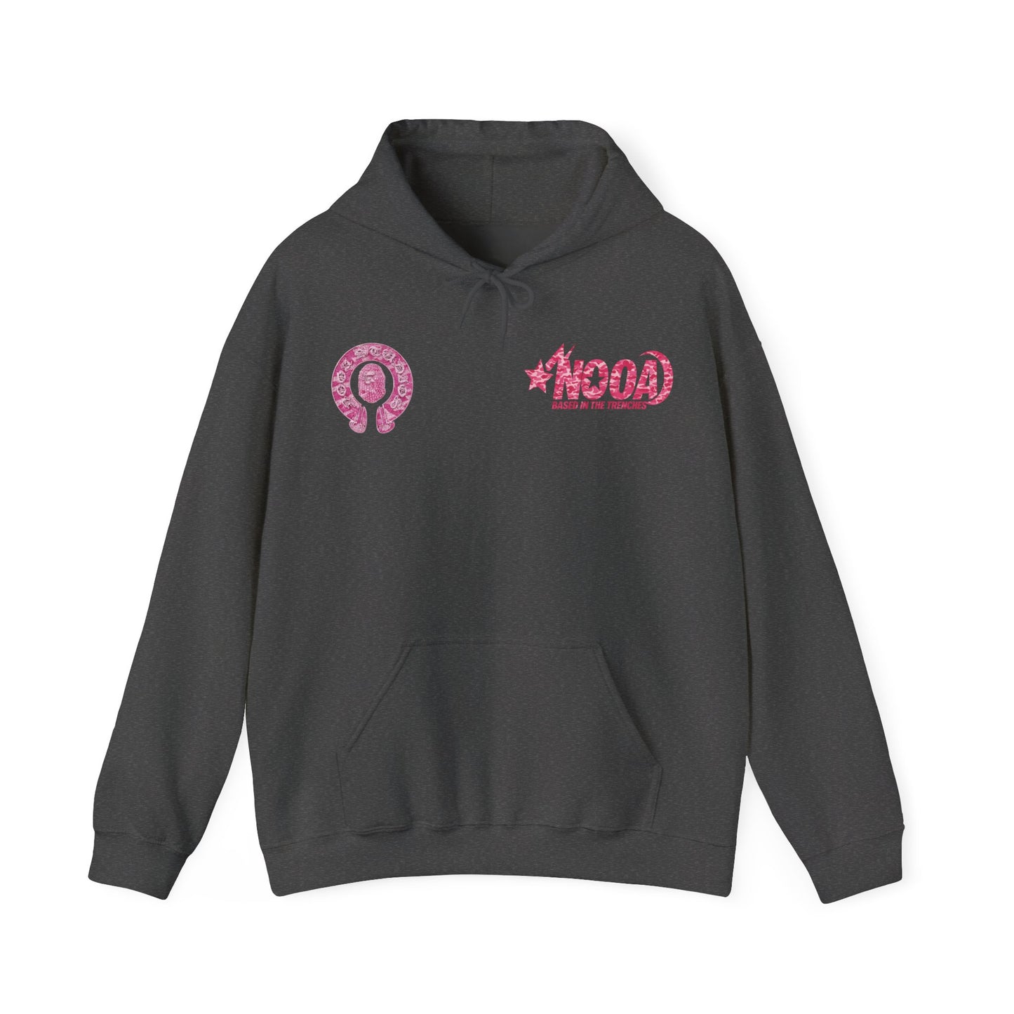 Hoodie — NOOA Pink Logo Graphic Hoodie (Based in the Trenches)