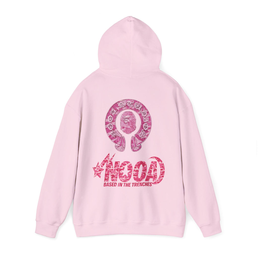 Hoodie — NOOA Pink Logo Graphic Hoodie (Based in the Trenches)