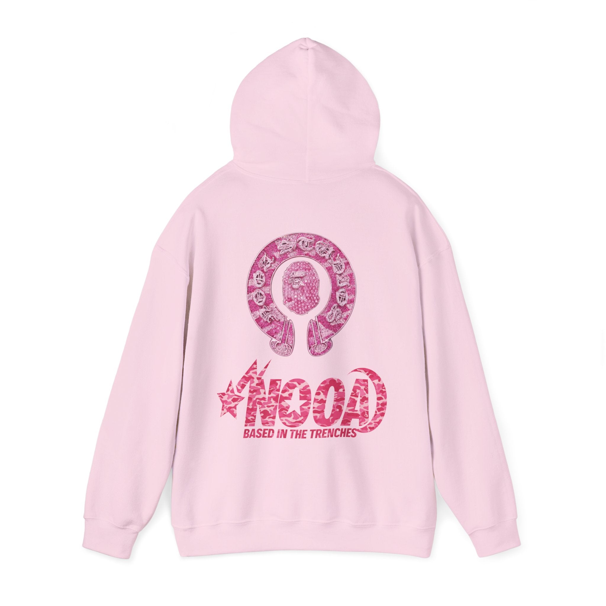 Hoodie — NOOA Pink Logo Graphic Hoodie (Based in the Trenches)
