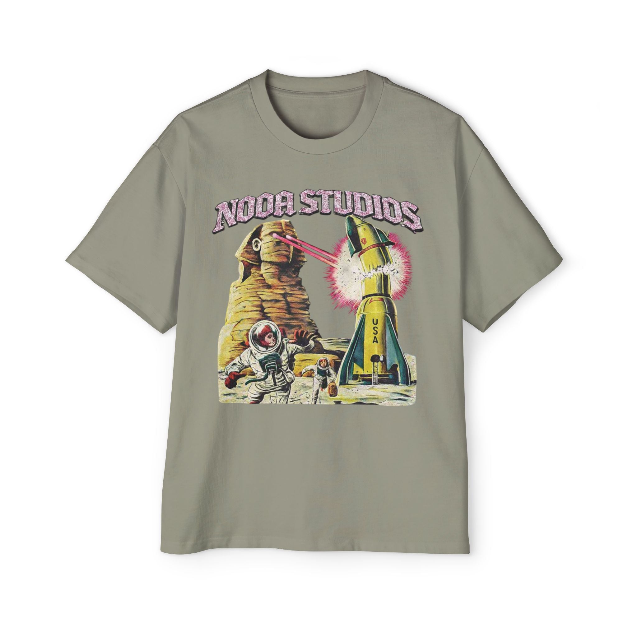 Vintage Space Tour T‑Shirt — "Nooa Studios 2026 World Tour" Graphic Tee