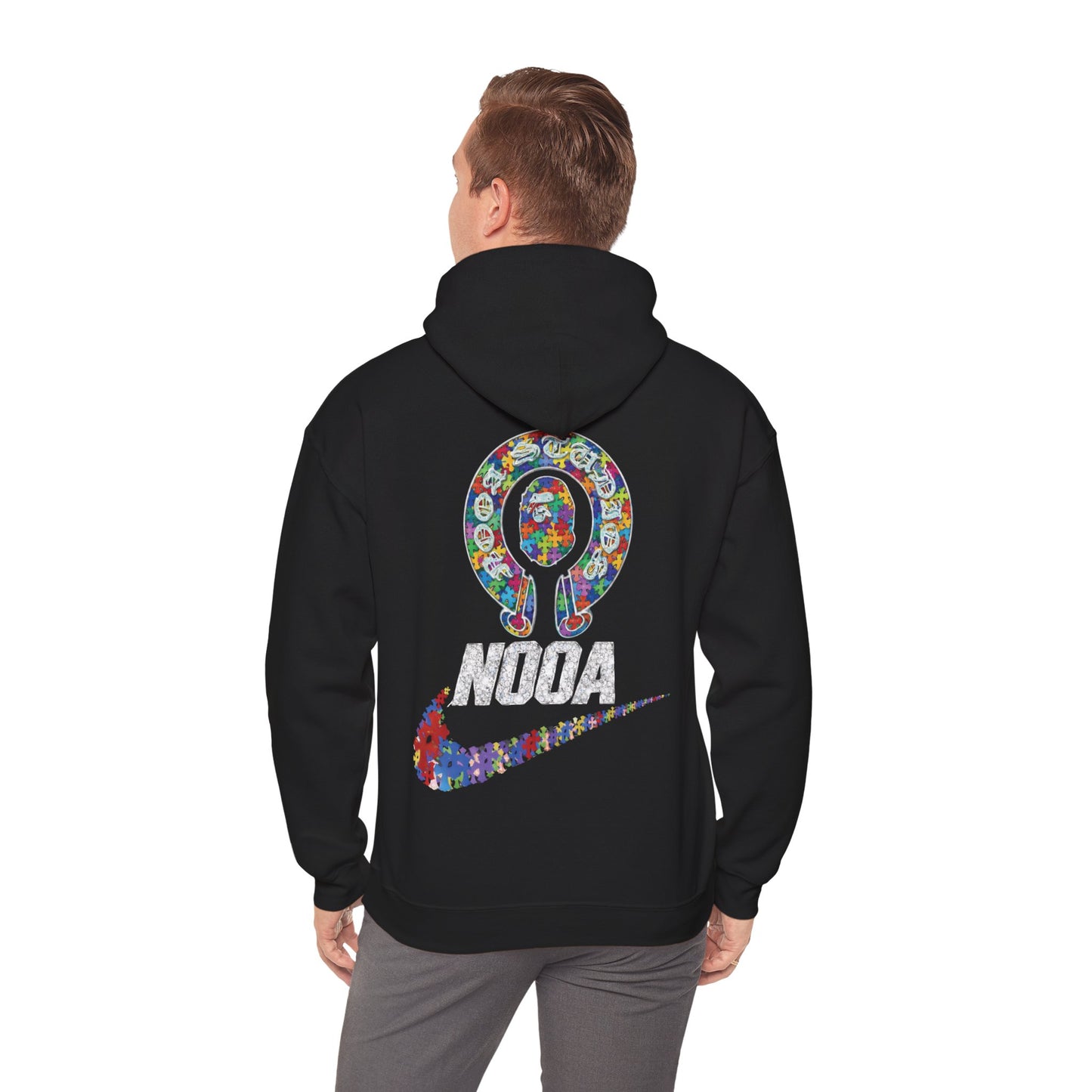 NOOA Floral Logo Hoodie - Colorful Nike Swoosh Pullover
