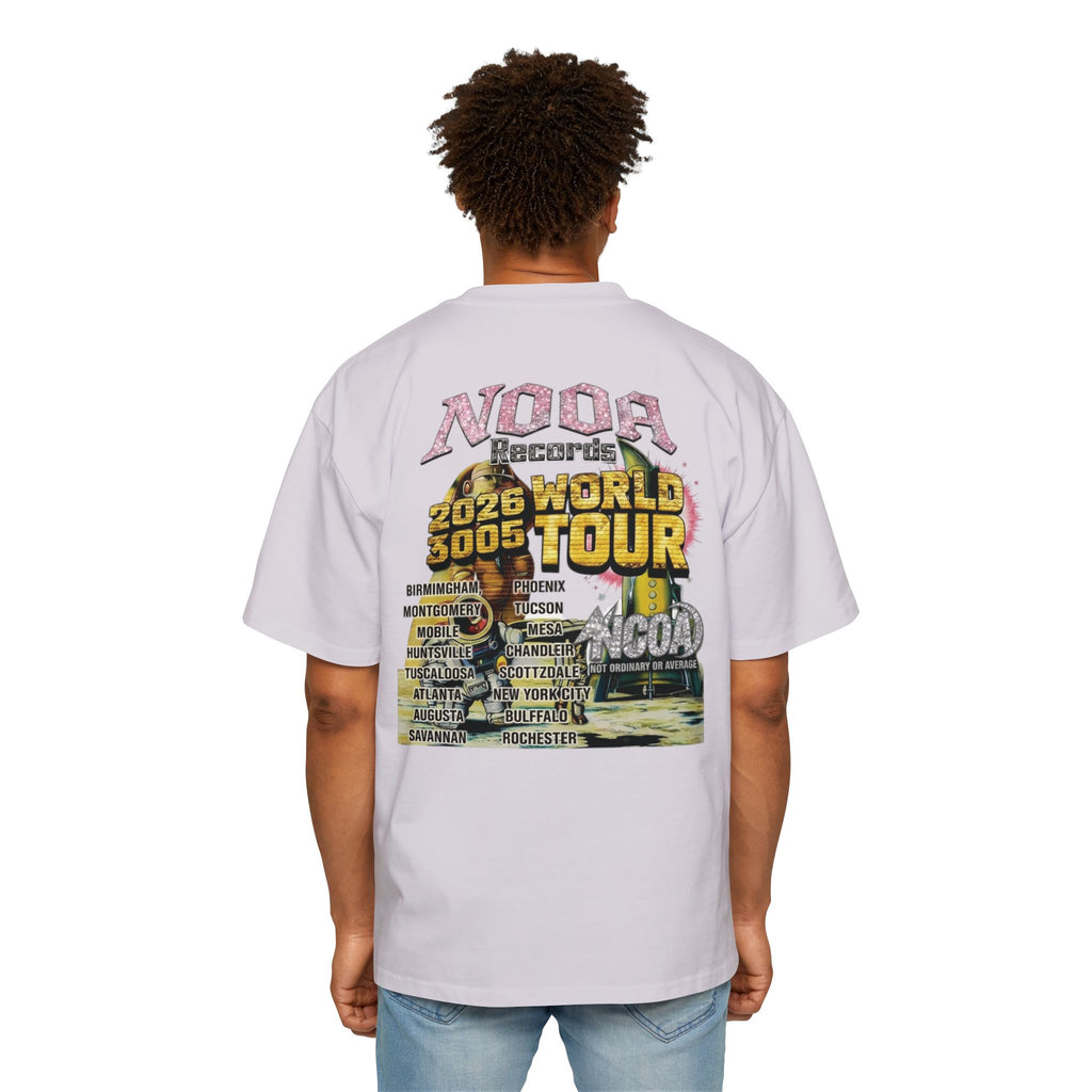 Vintage Space Tour T‑Shirt — "Nooa Studios 2026 World Tour" Graphic Tee