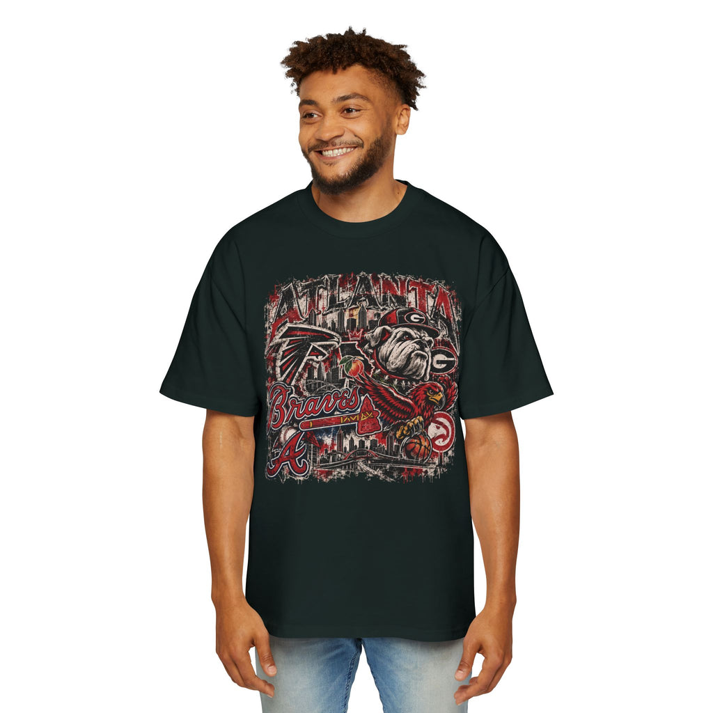 Atlanta Sports Graphic Tee - Falcons & Braves Vintage Mashup