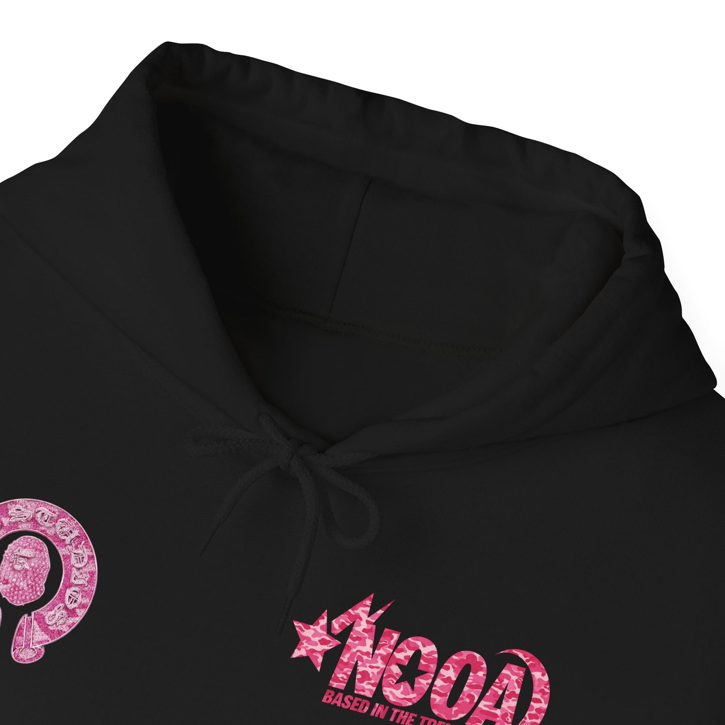 Hoodie — NOOA Pink Logo Graphic Hoodie (Based in the Trenches)