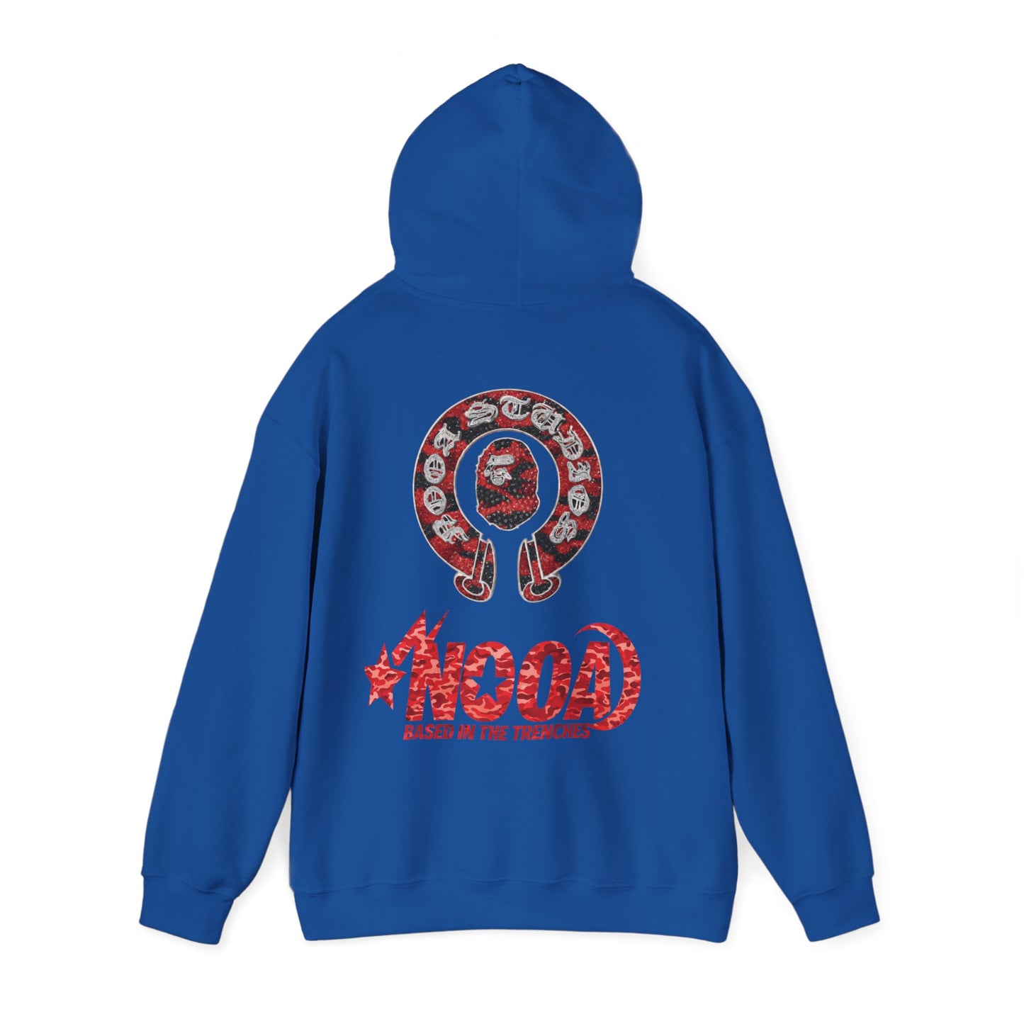 NOOA 'Based in the Trenches' Graphic Hoodie — Retro Star Logo Pullover
