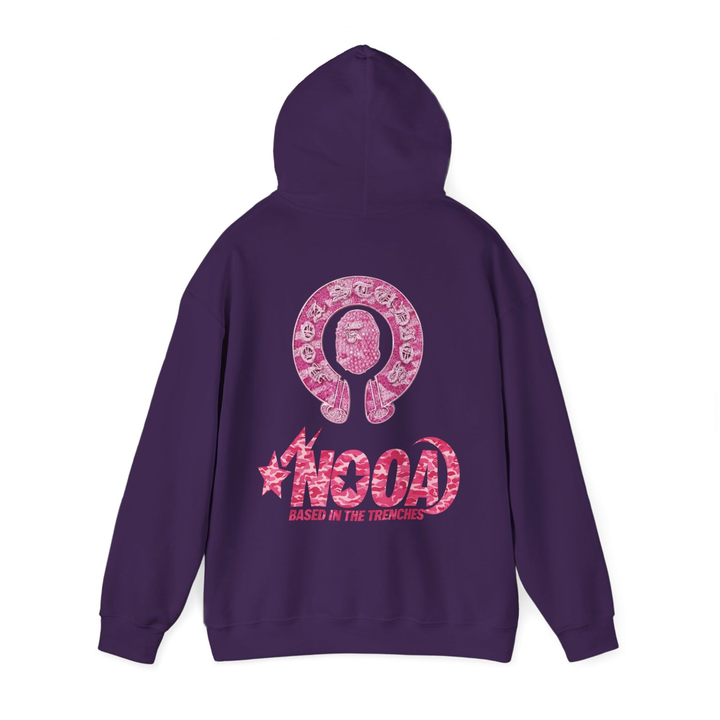 Hoodie — NOOA Pink Logo Graphic Hoodie (Based in the Trenches)