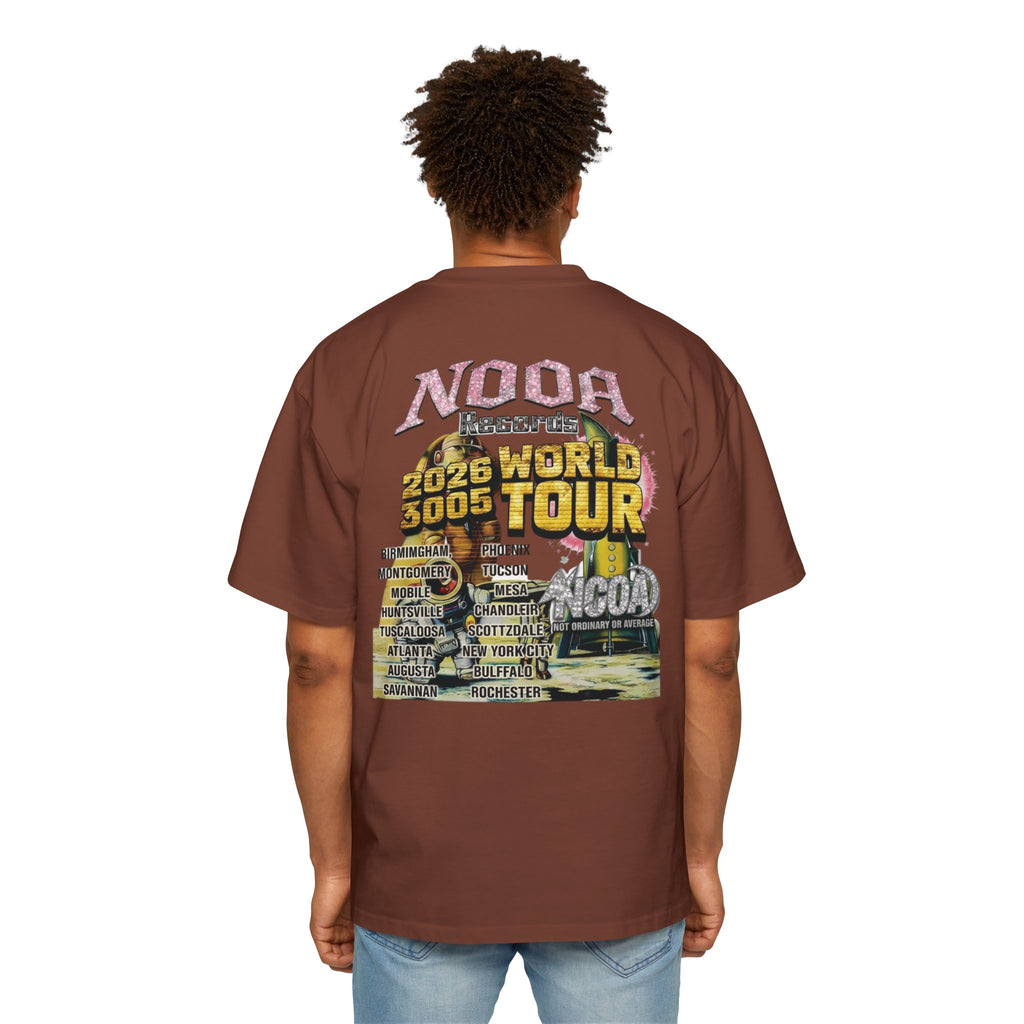 Vintage Space Tour T‑Shirt — "Nooa Studios 2026 World Tour" Graphic Tee