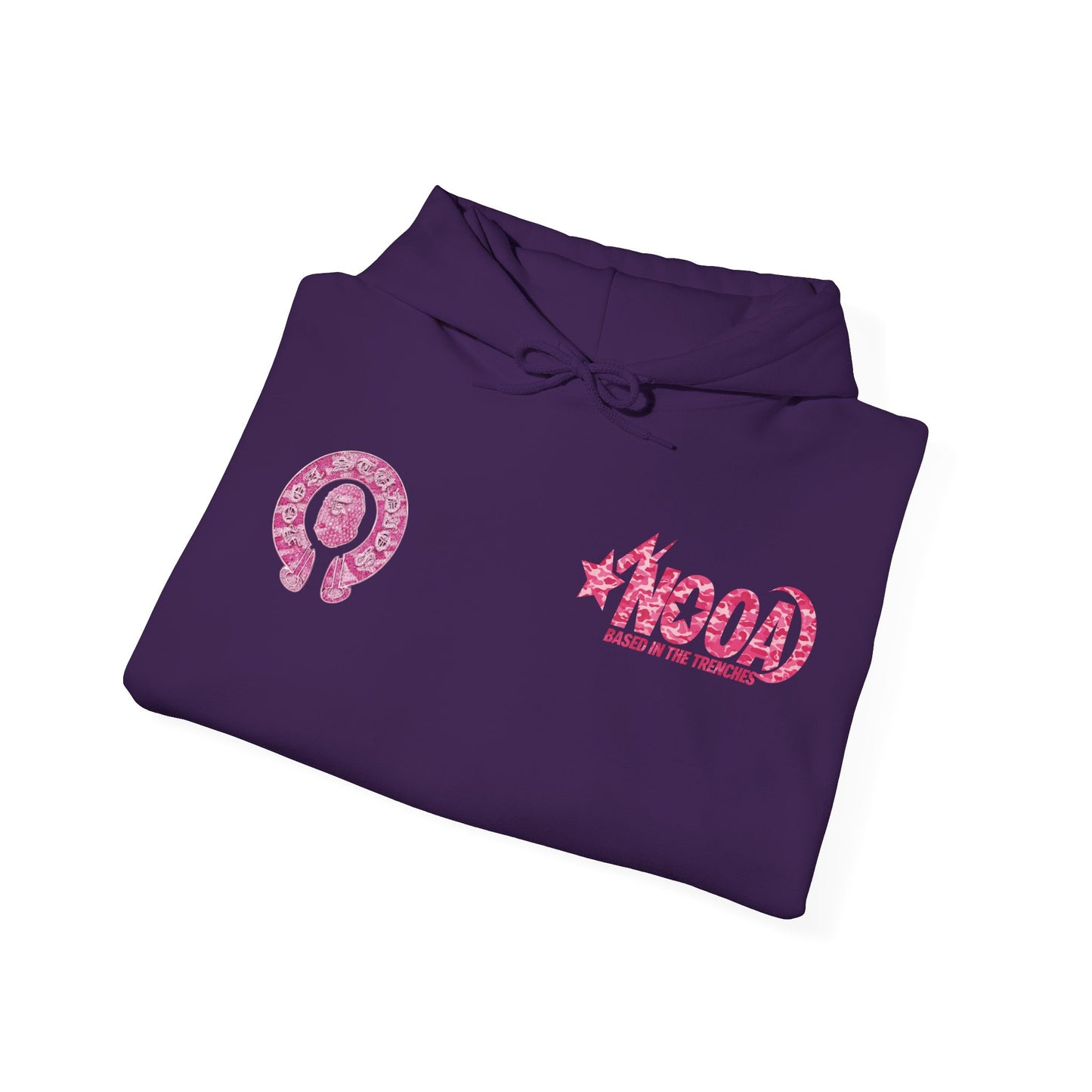 Hoodie — NOOA Pink Logo Graphic Hoodie (Based in the Trenches)