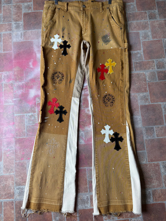 Custom Flare Cross Jeans