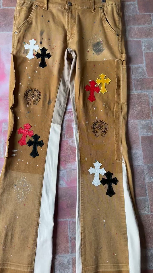 Custom Flare Cross Jeans