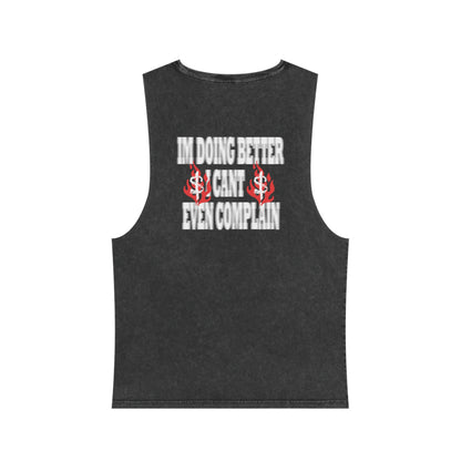 Unisex Stonewash Tank Top