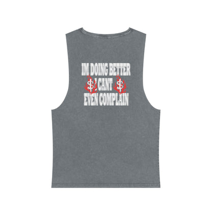 Unisex Stonewash Tank Top